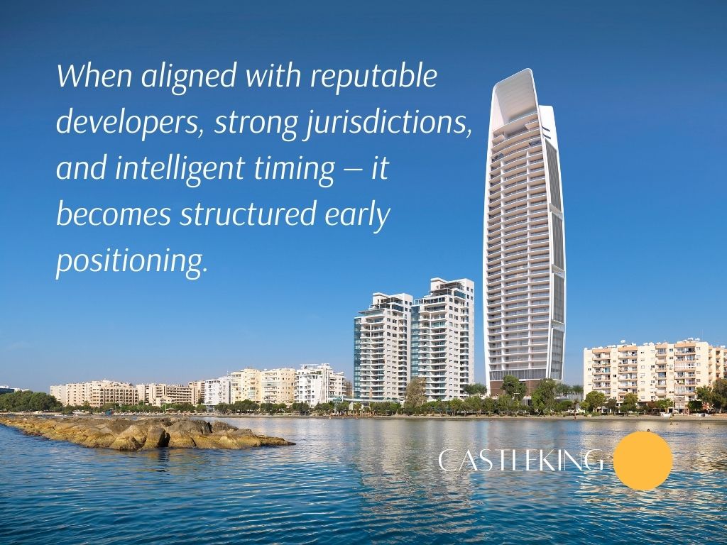 When aligned with reputable developers, strong jurisdictions, and intelligent timing — it becomes structured early positioning. the one limassol cyprus luxury development